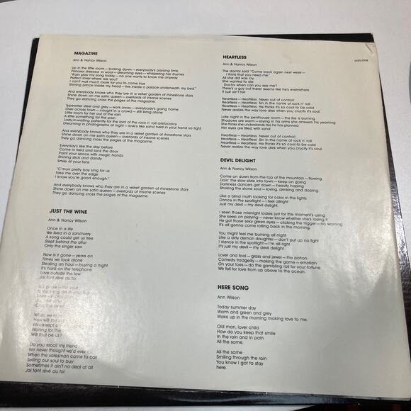 SEE VIDEO - Heart ‎– Magazine Vinyl MRS-5008 Rock Mushroom Records - Picture 8 of 12